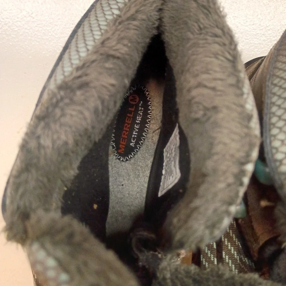 Merrell Polarand 8 Waterproof‎ 400gr Hiking Boots Shoes Women's 7 Faux Fur